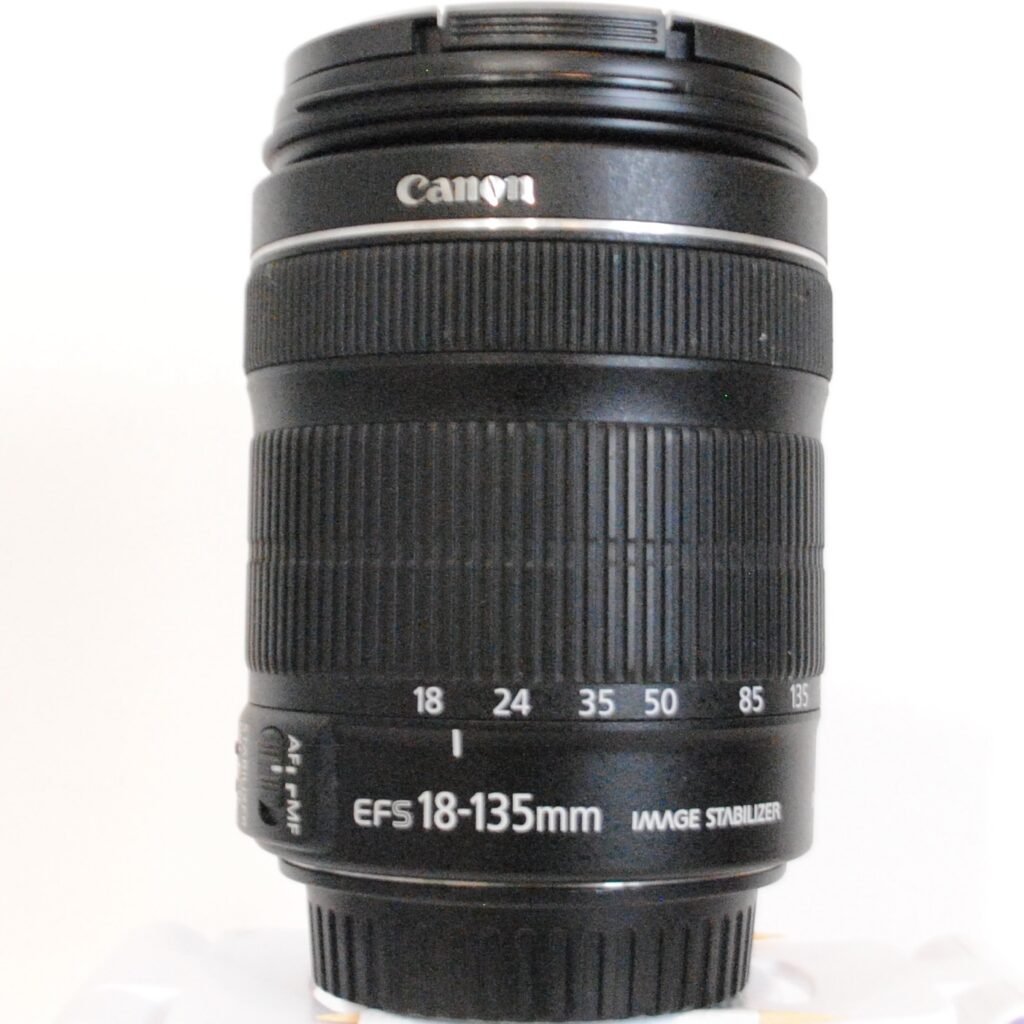 Canon EF-S 18-135mm on white background