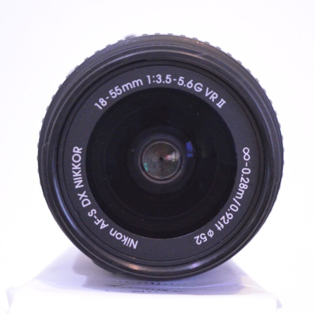 how a camera works - lens on a white background