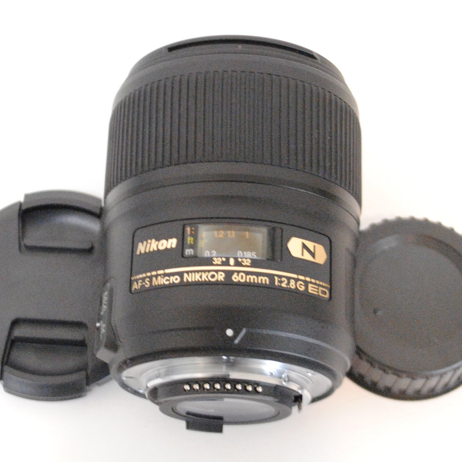 Nikon Micro 60mm F1:2.8G SWM ED on a white background